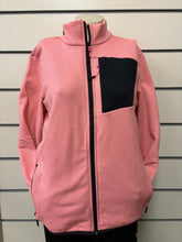 Carica l&#39;immagine nel visualizzatore di Gallery, Pile Grid Tech con zip da donna
