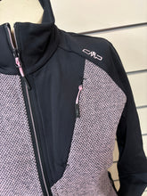 Carica l&#39;immagine nel visualizzatore di Gallery, Giacca in pile da donna con zip in knit tech
