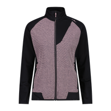 Carica l&#39;immagine nel visualizzatore di Gallery, Giacca in pile da donna con zip in knit tech
