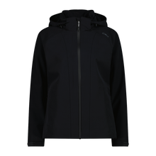 Carica l&#39;immagine nel visualizzatore di Gallery, Giacca in softshell elasticizzata con cappuccio staccabile da donna
