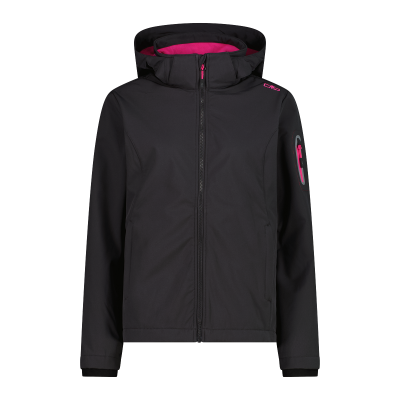 Giacca donna in Softshell con cappuccio staccabile